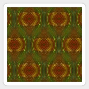 Vintage fractal pattern design Sticker